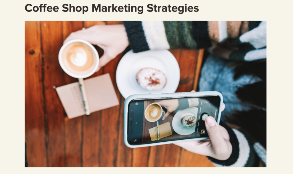coffee shop marketing strategies