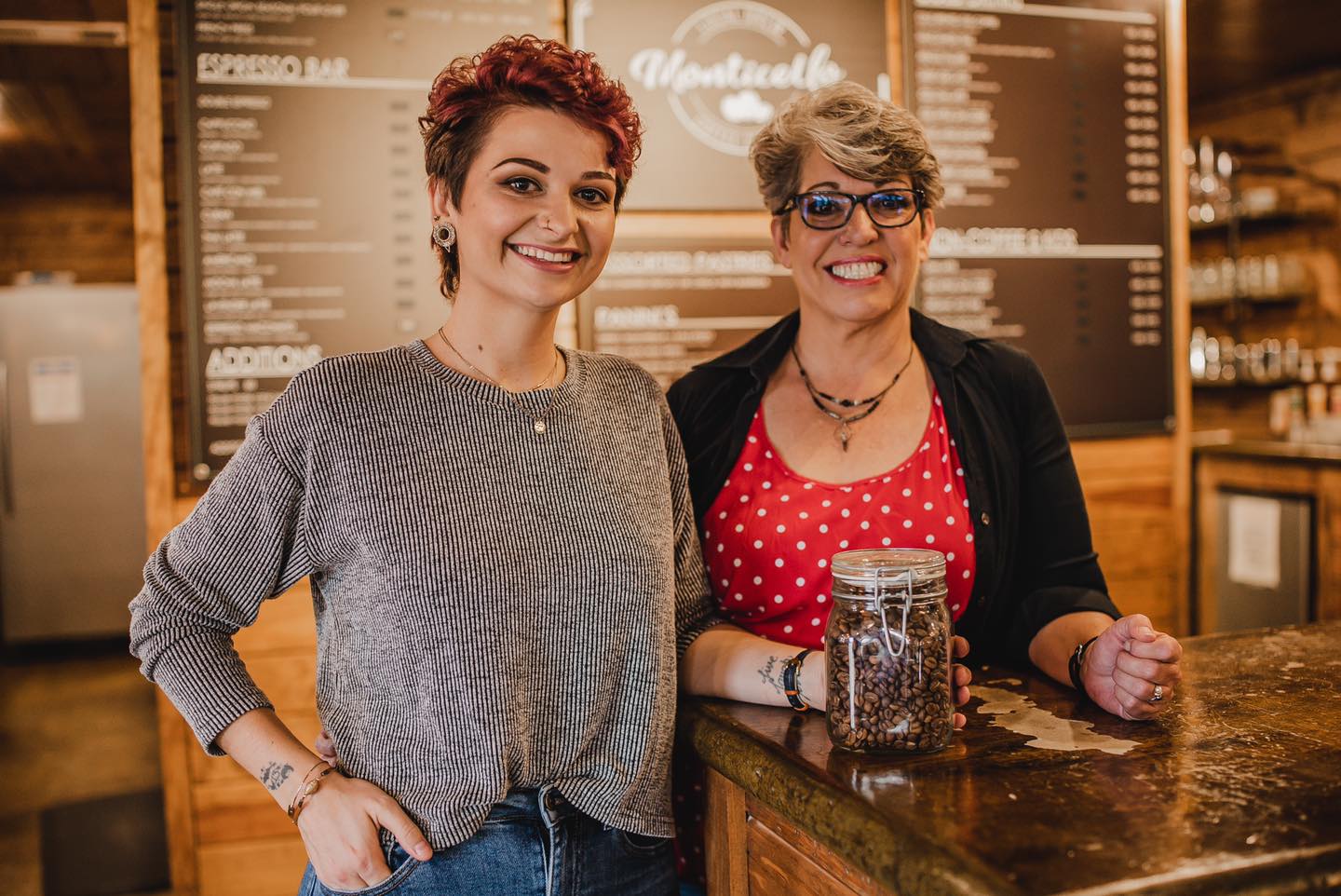 Women opening coffee shops at Monticello Coffee Co.