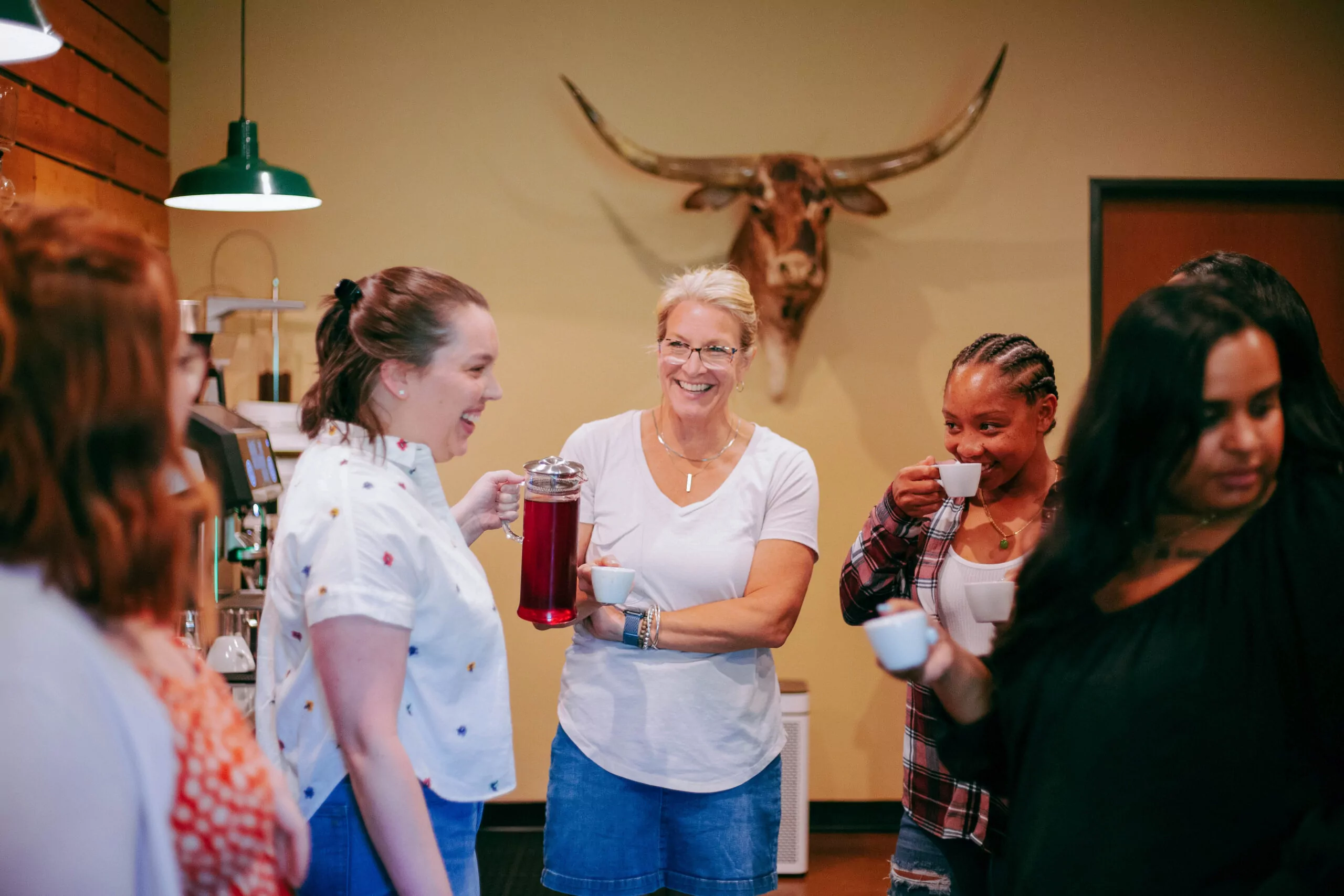 Women attending Texas Coffee School.