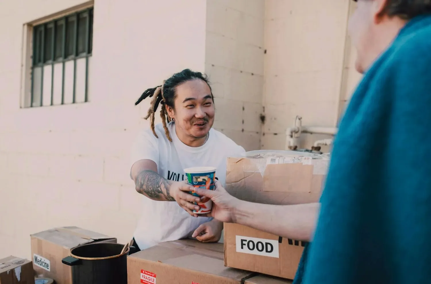 Coffee shops can help at fundraisers.