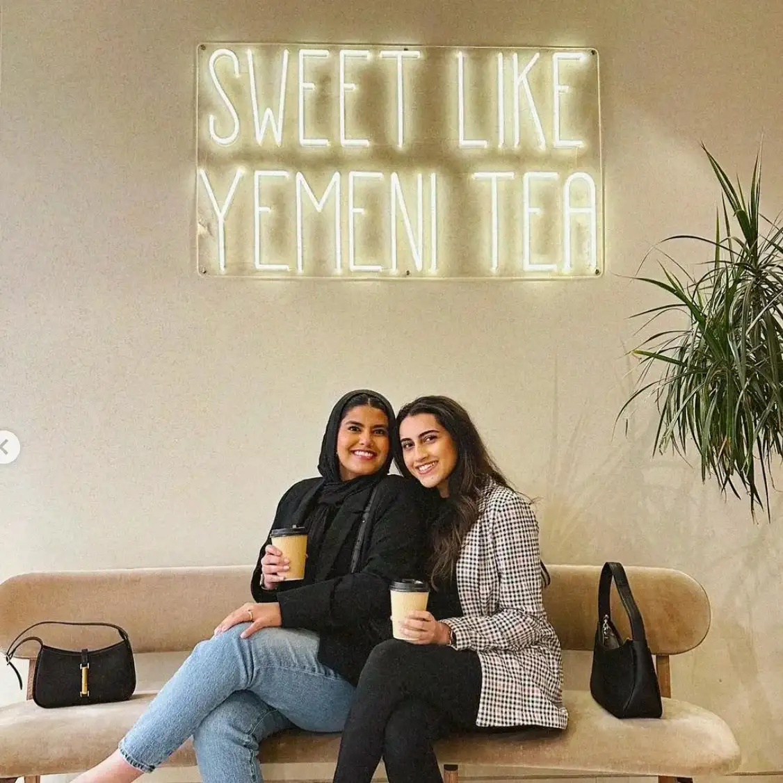 Influencers at Arwa Yemeni Coffee.
