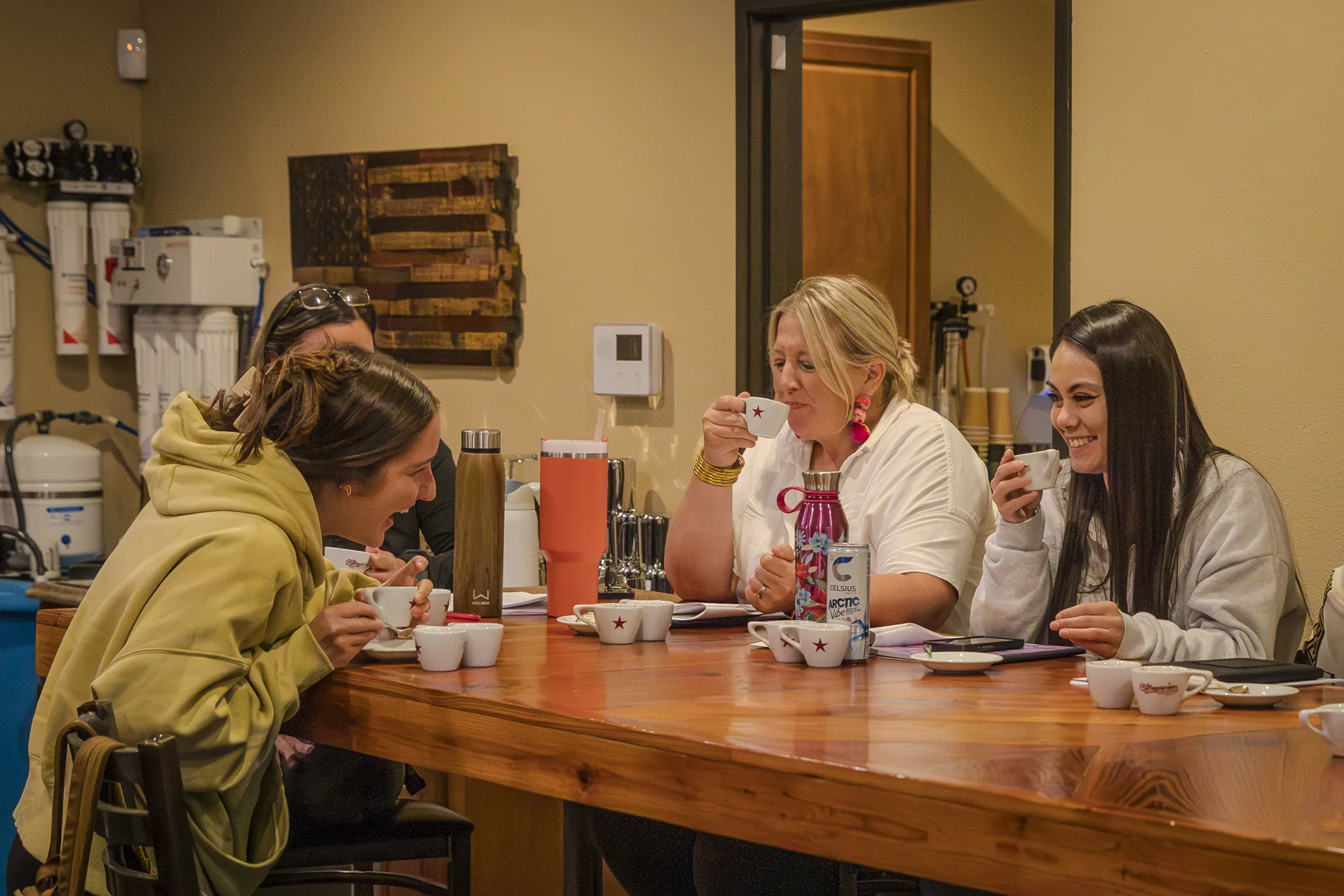 Happy students at Texas Coffee School.