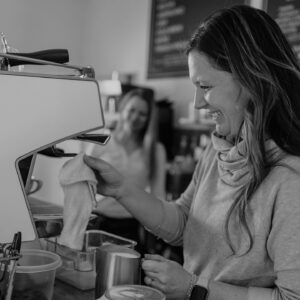 Heather and Rachael own River Mill Coffee Co.