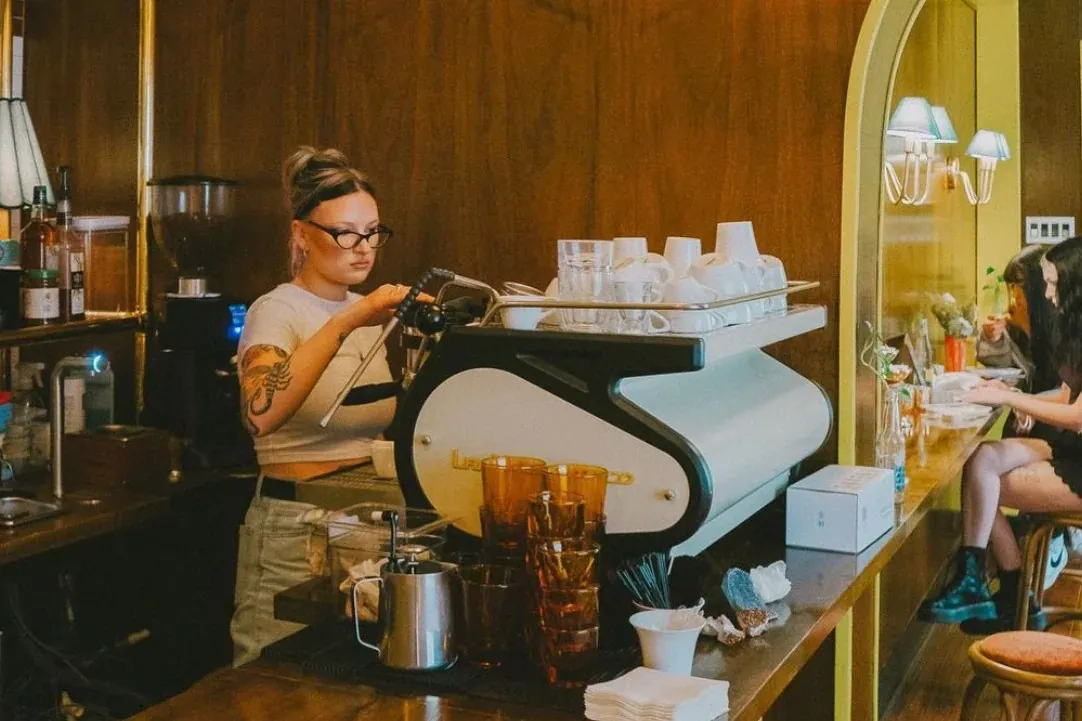 Mother's House, a tattoo shop, also sells coffee.