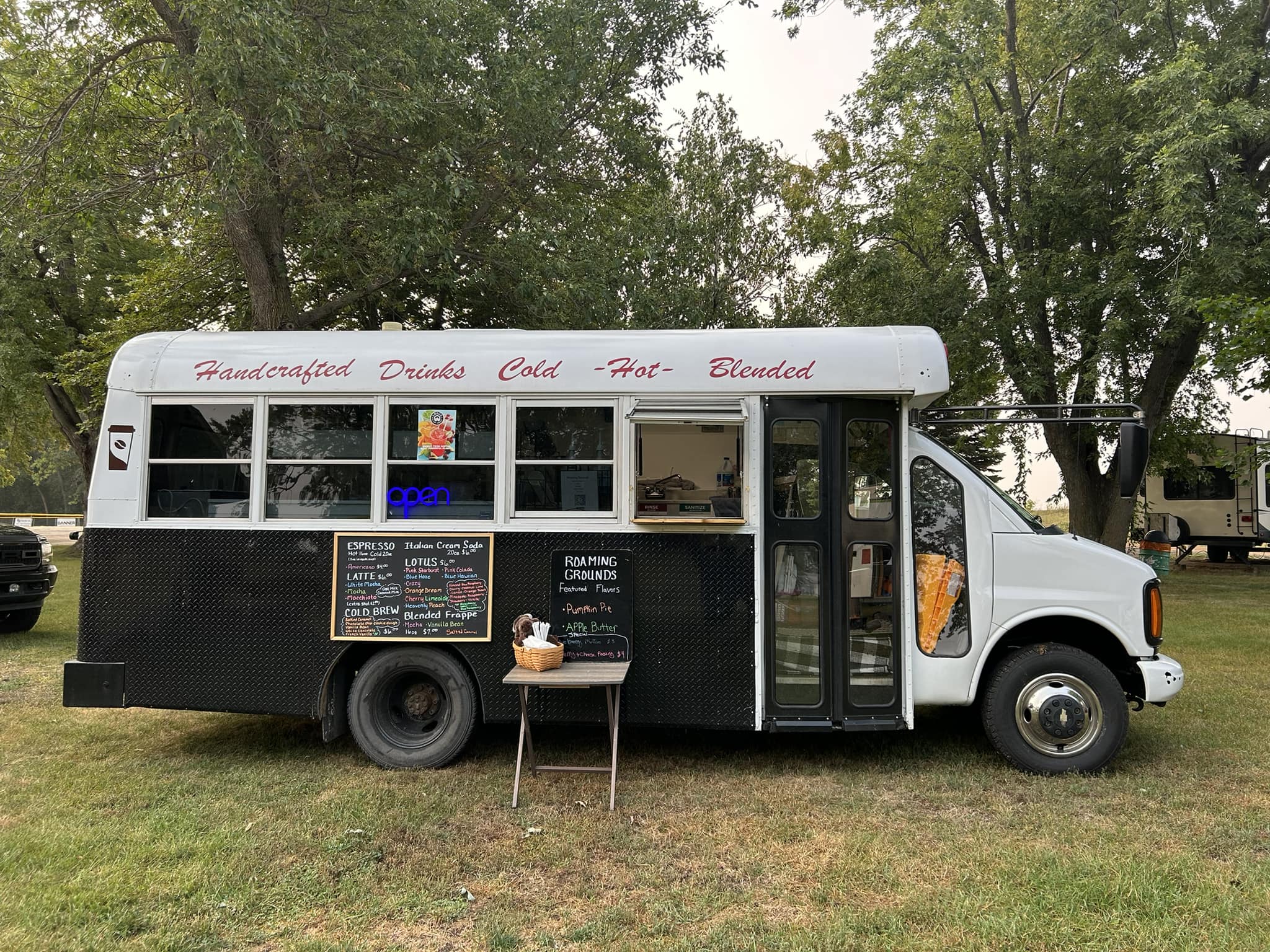 Roaming Grounds Coffee serves coffee on the go.