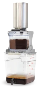 Alt-Text for Brew Bomb Hive Cafe Image:"Brew Bomb Hive Cafe cold brew concentrate brewing equipment for mobile coffee cart business efficiency and speed