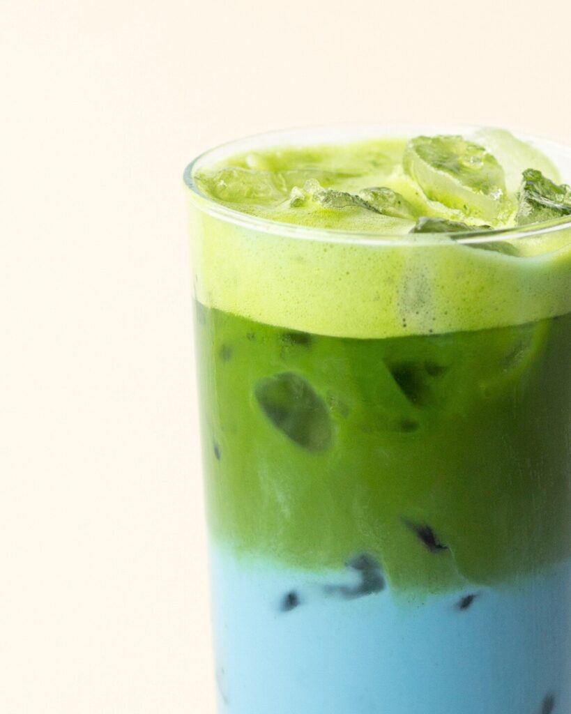 Earth day blue and green matcha from Risch Tea