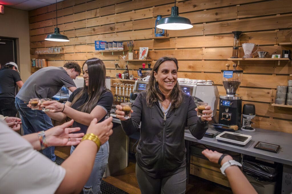 Students at Texas Coffee School