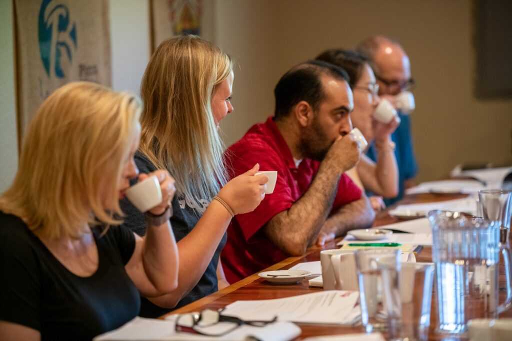 Students in Texas Coffee School's 3-Day Coffee Business Master Class