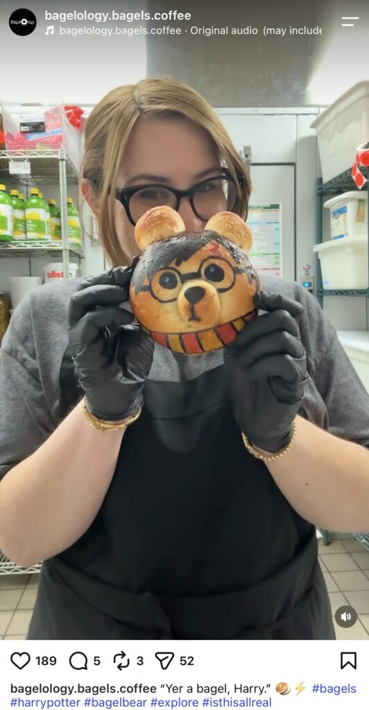 Harry Potter Bagel Bear from Bagelology