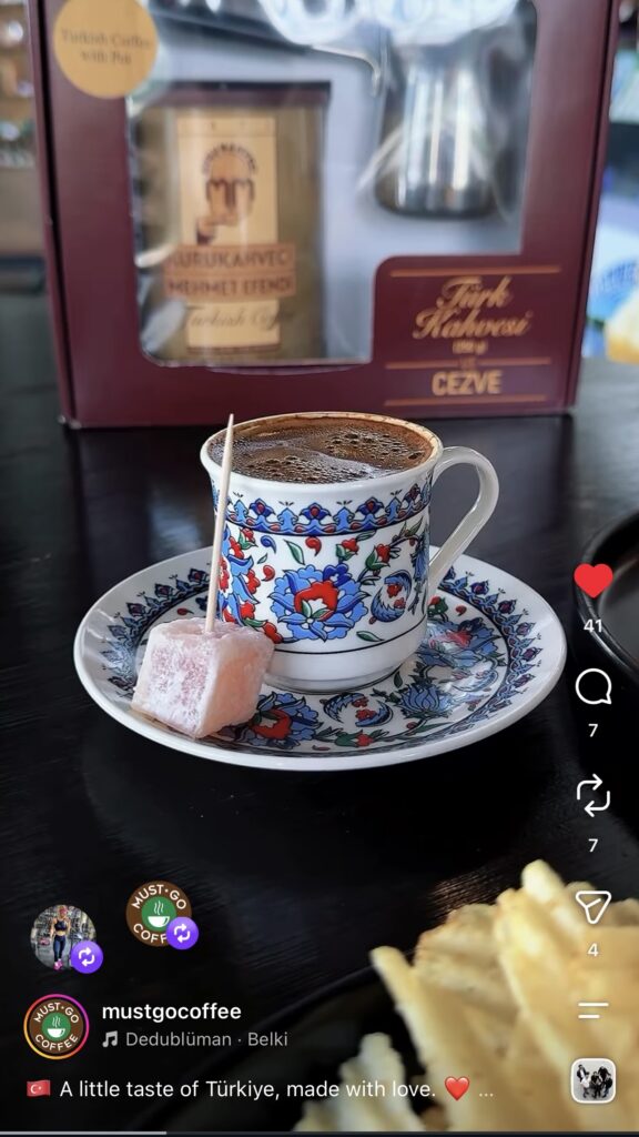 Turkish Delight from Must Go Coffee